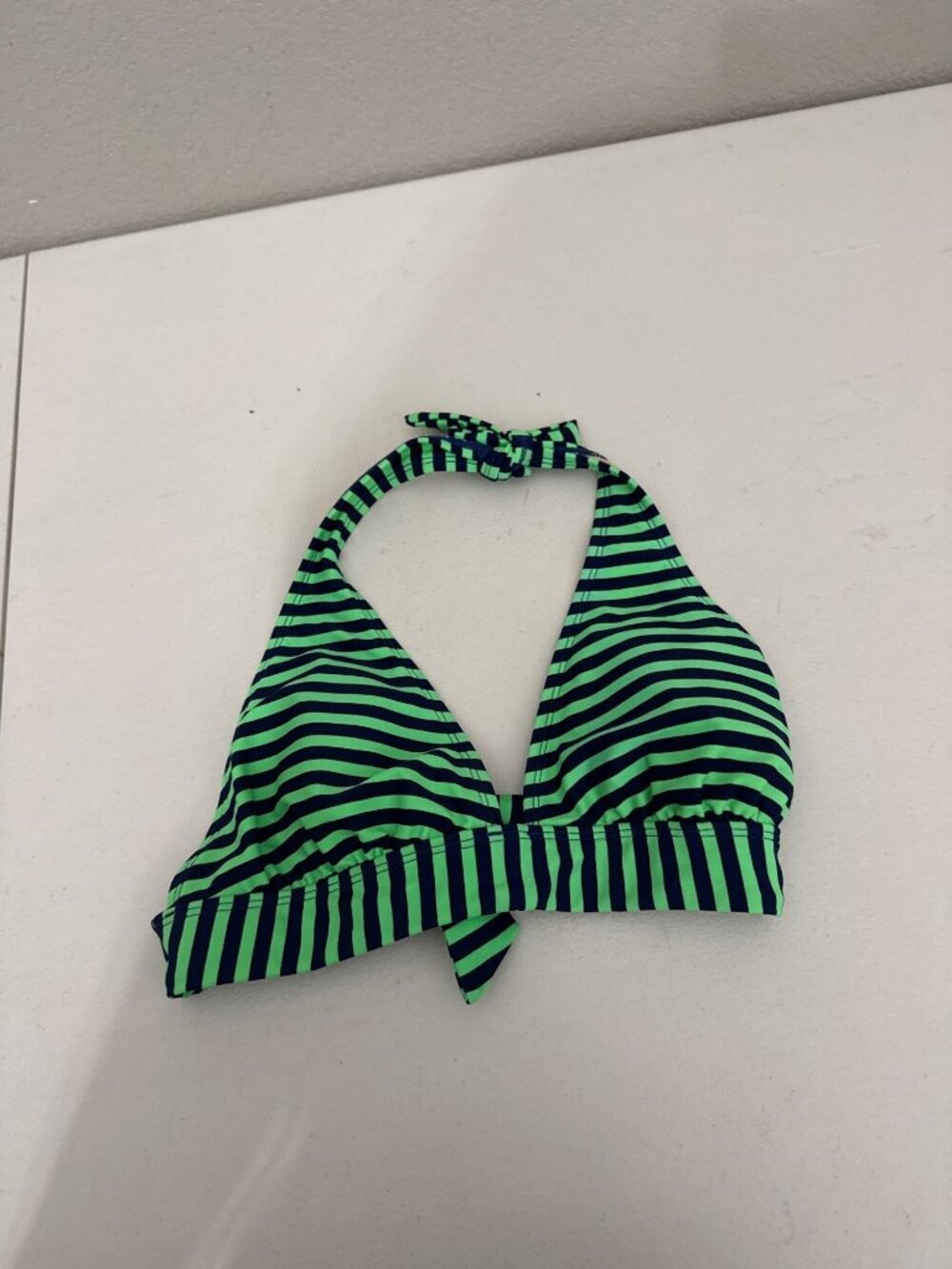 Old Navy Bikini Top Green Navy Small Halter Top